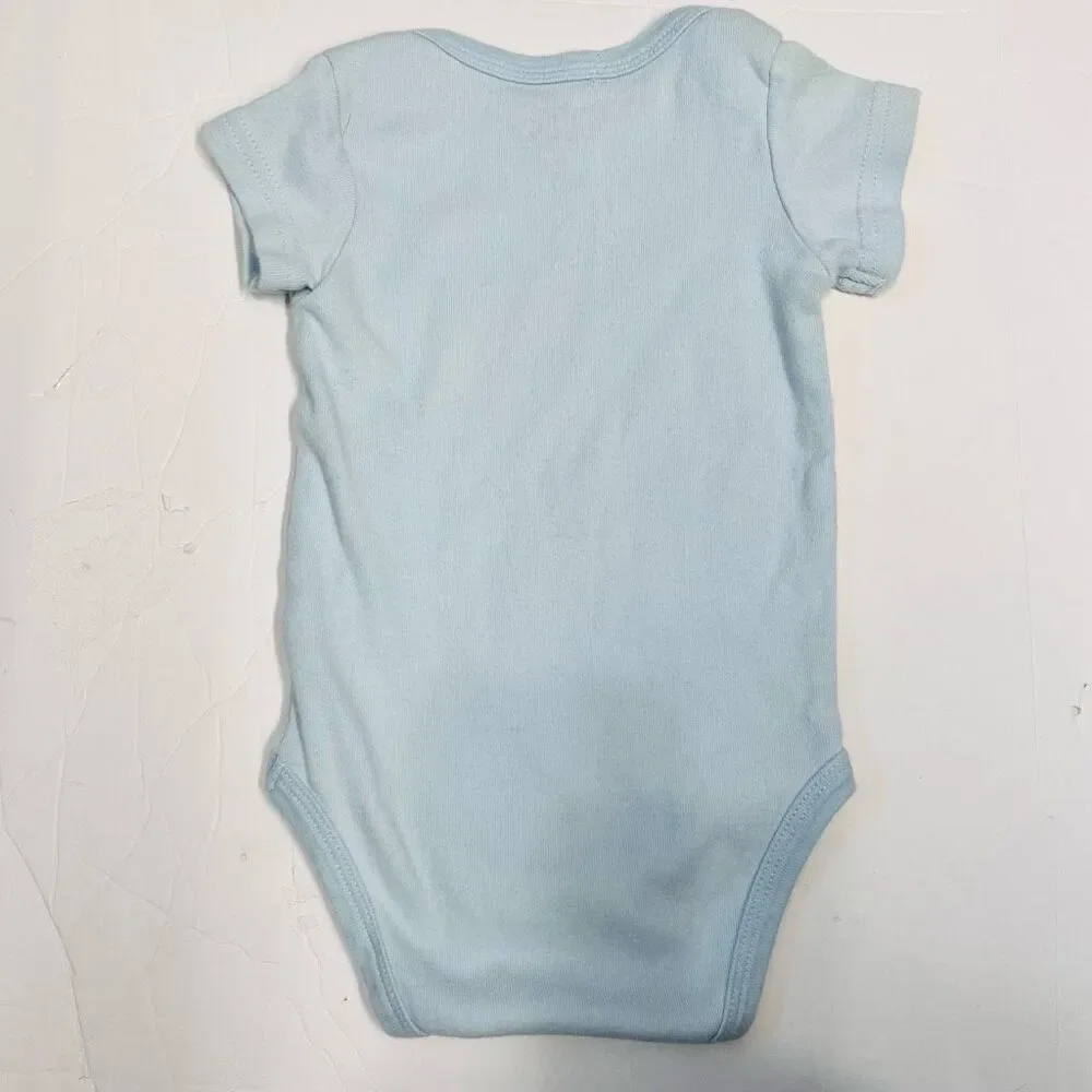 Rae Dunn Chick Magnet Blue Bodysuit   Sz 6-9 m